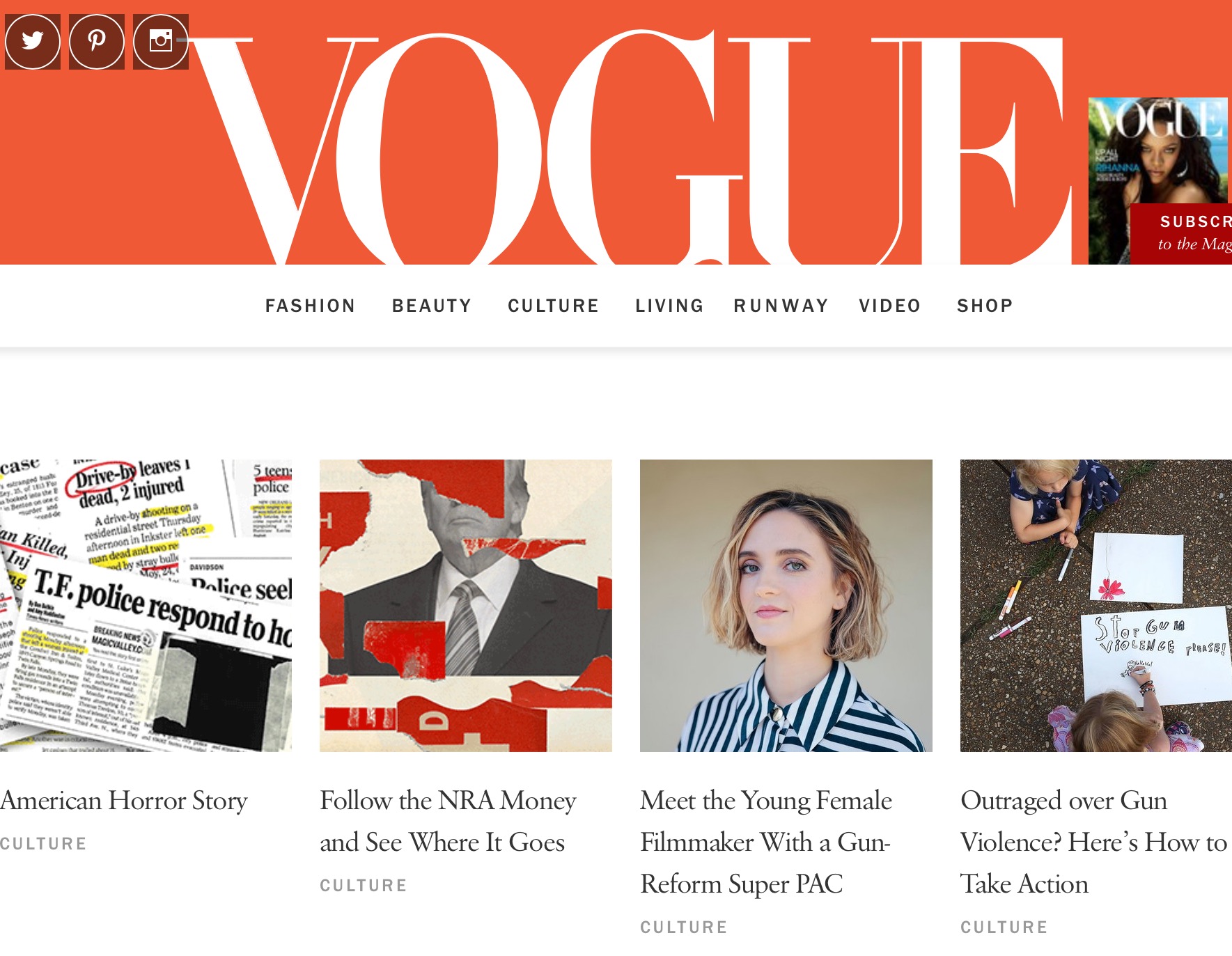 Vogue e a política (ou: Dois universos de que gosto emparelhados)