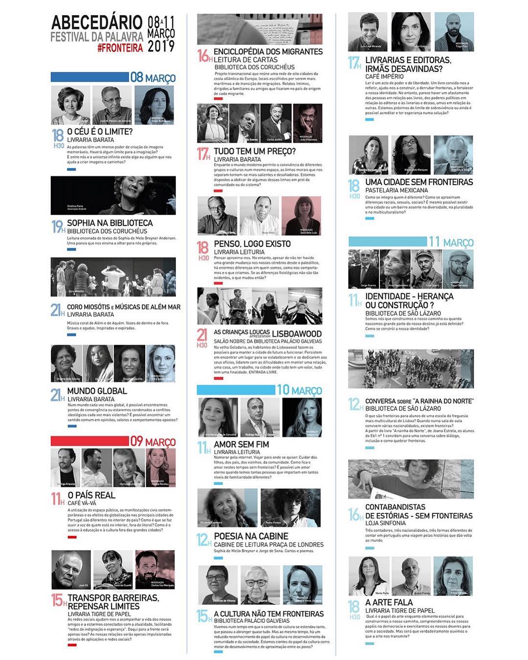 8 a 11 de março | Festival A Palavra